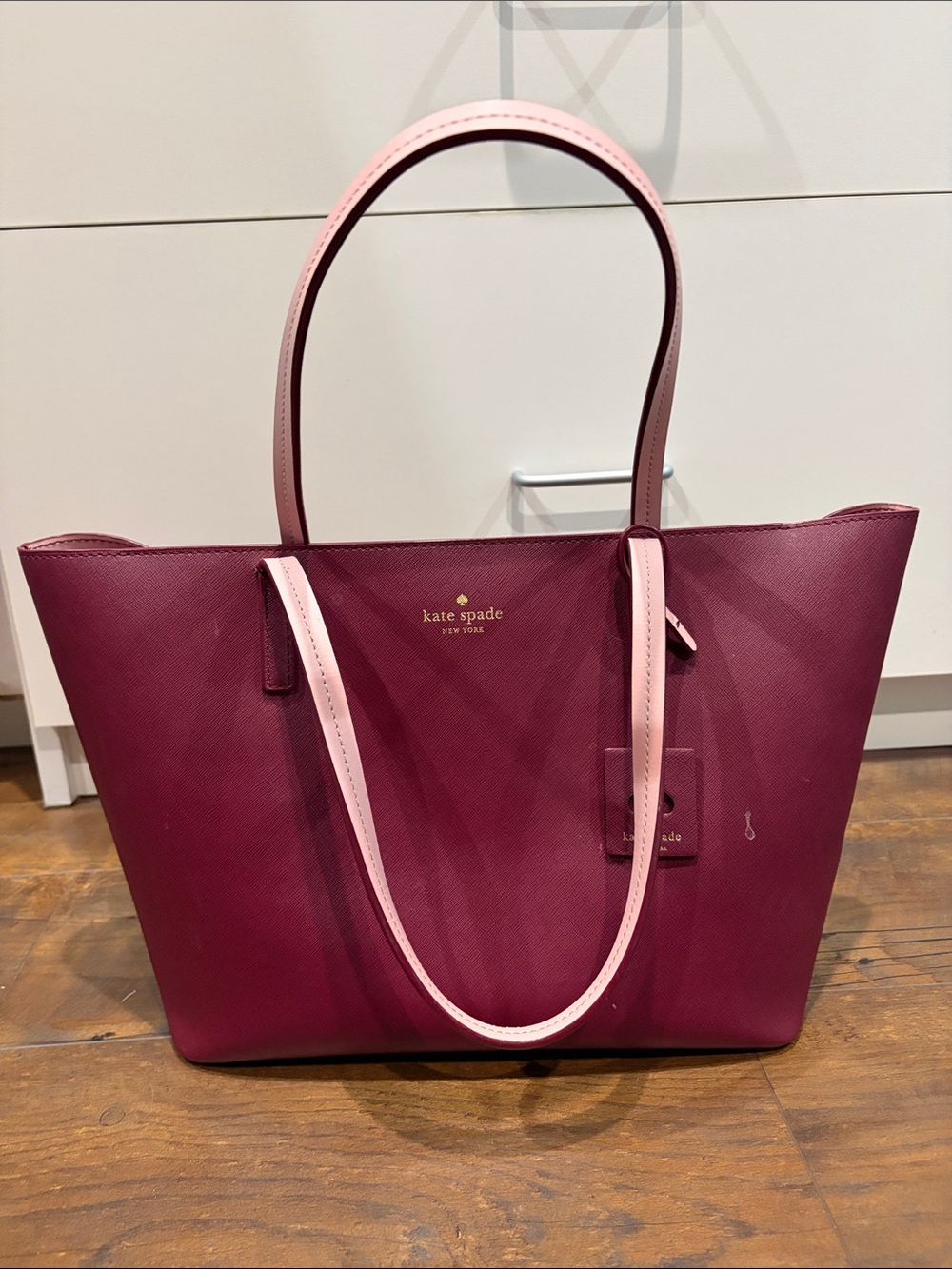 kate spade Two-Tone Berry and Pale Pink Tote
